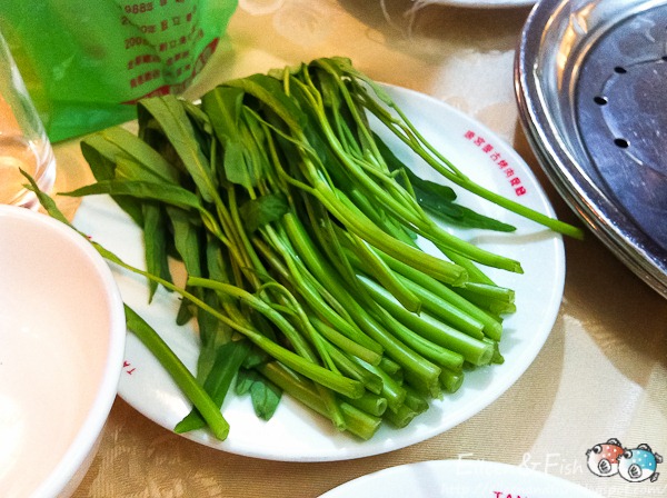 唐宮的火鍋用青菜。