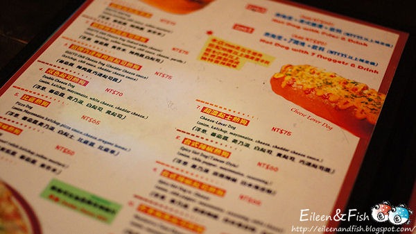 Gusto St. Hot Dog　菜色