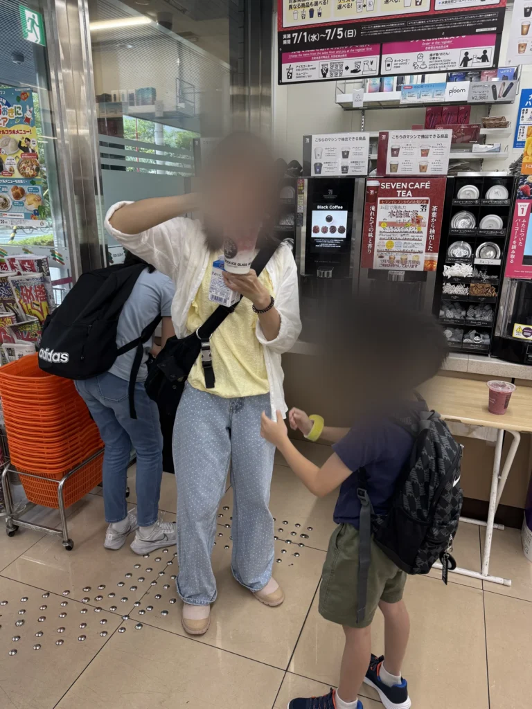 中津的 7-11，出發前先買飲料
